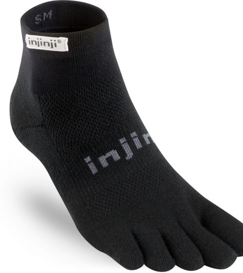 Injinji Run Lightweight Mini-Crew Original Black