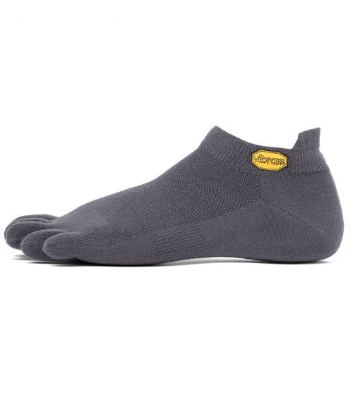 Vibram 5TOE Athletic No Show Toe Socks (Dark Grey) - Main
