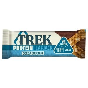 TREK Cocoa Coconut Protein Flapjacks - Vegan & Gluten Free - 50g