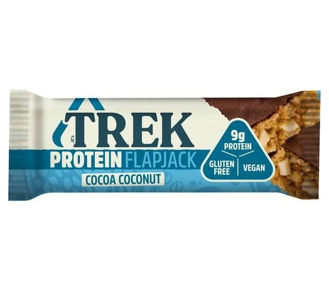 TREK Cocoa Coconut Protein Flapjacks - Vegan & Gluten Free - 50g