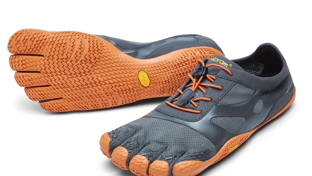 Vibram FiveFingers Mens KSO EVO Minimalist Running Shoes - Grey/Orange