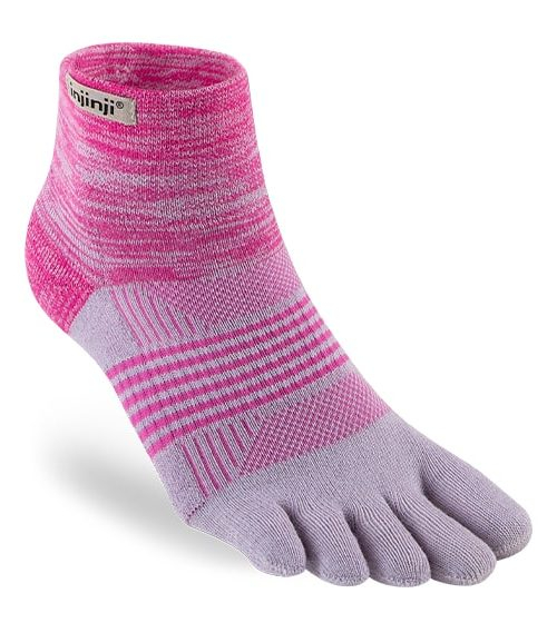 Injinji Womens Trail Midweight Mini-Crew Running Toe Socks (Twinkle)