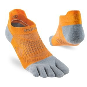 Injinji RUN Lightweight No-Show Running Toe Socks (Popsicle) - Dual