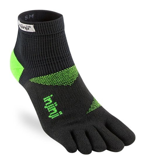 Injinji Trainer Original Weight Mini-Crew Toe Socks (Lime) - Feetus Exclusive