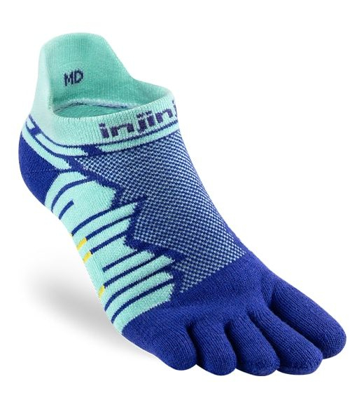 Injinji Ultra Run No-Show Running Toe Socks (Arctic)