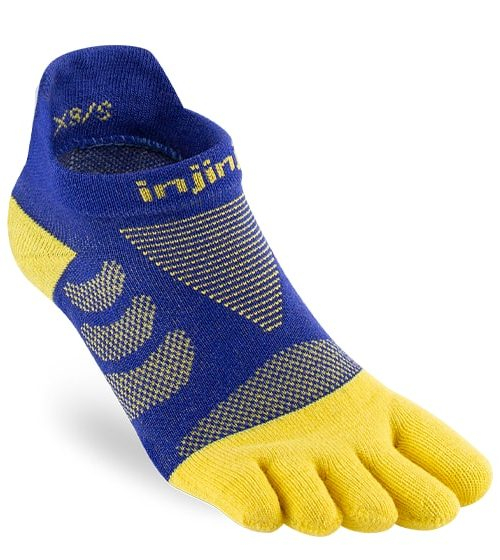 Injinji Womens Ultra Run No-Show Toe Running Socks (Empire)