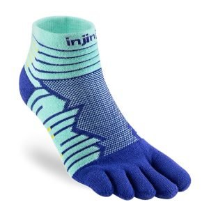 Injinji Ultra Run Mini-Crew Ultra Running Toe Socks (Arctic)