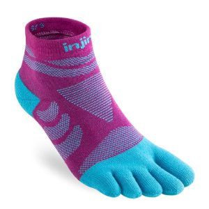 Injinji Womens Ultra Run Mini Crew Toe Running Socks (Jam)