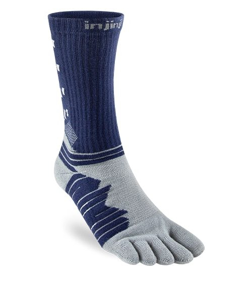 Injinji Ultra Run Crew Running Toe Socks (Cobalt)