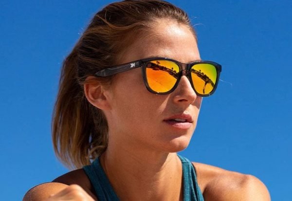 Knockaround Sunglasses - Premium Sport - Clear Grey / Sunset - Polarised - Lifestyle