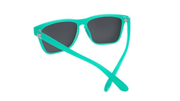 Knockaround Sunglasses - Fast Lanes Sport - Aquamarine / Fuchsia - Polarised - Back
