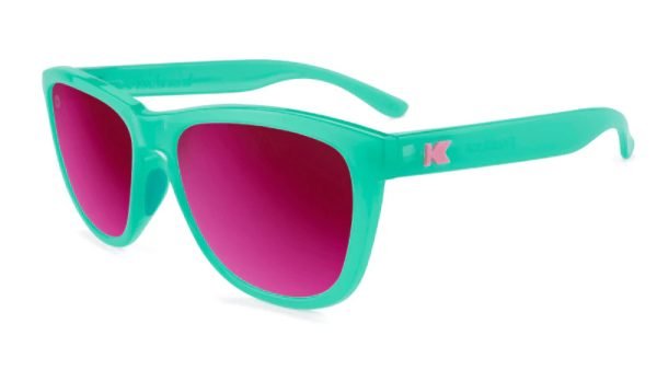 Knockaround Sunglasses - Premium Sport - Aquamarine / Fuchsia - Polarised
