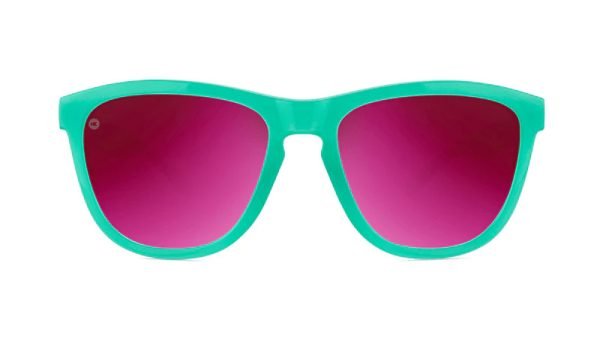 Knockaround Sunglasses - Premium Sport - Aquamarine / Fuchsia - Polarised - Front