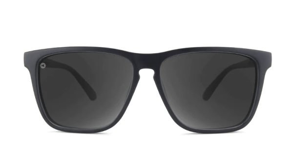 Knockaround Sunglasses - Fast Lanes Sport - Black / Smoke - Polarised - Front