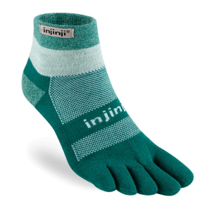 Injinji Trail Midweight Mini-Crew Running Toe Socks (Sagebrush)