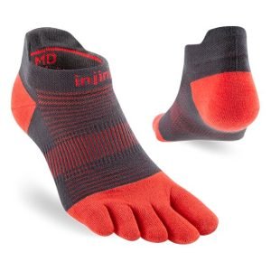 Injinji RUN Lightweight No-Show Running Toe Socks SS23 (Spice) - Dual