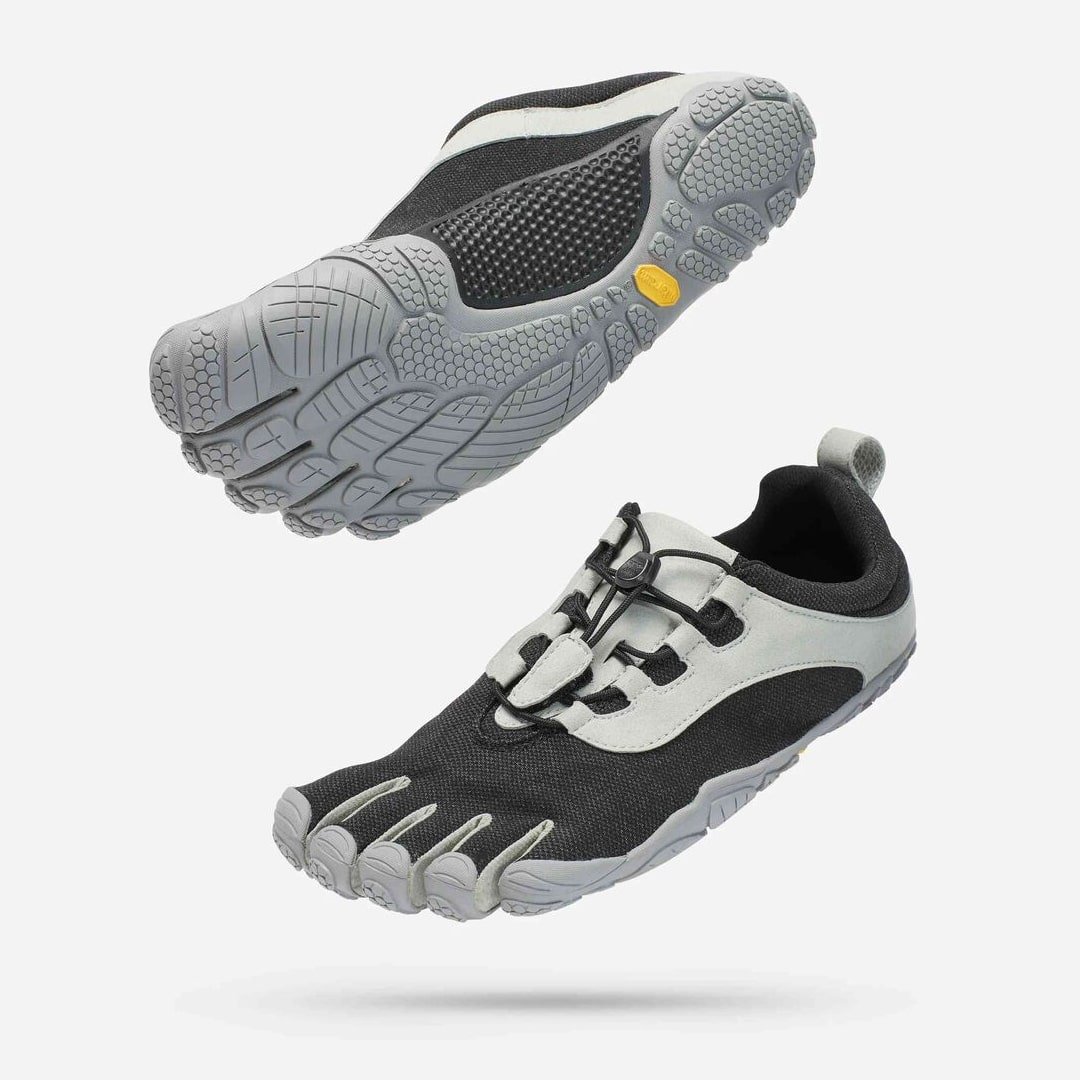 Vibram FiveFingers V-RUN Retro Minimalist Running Shoe - Black/Grey -