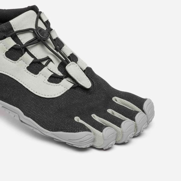 Vibram FiveFingers V-RUN Retro Minimalist Running Shoe - Black/Grey - toes