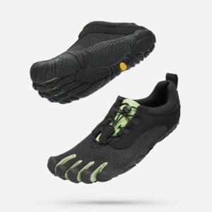 Vibram FiveFingers V-RUN Retro Minimalist Running Shoe - Black/Green