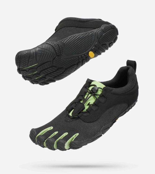 Vibram FiveFingers V-RUN Retro Minimalist Running Shoe - Black/Green