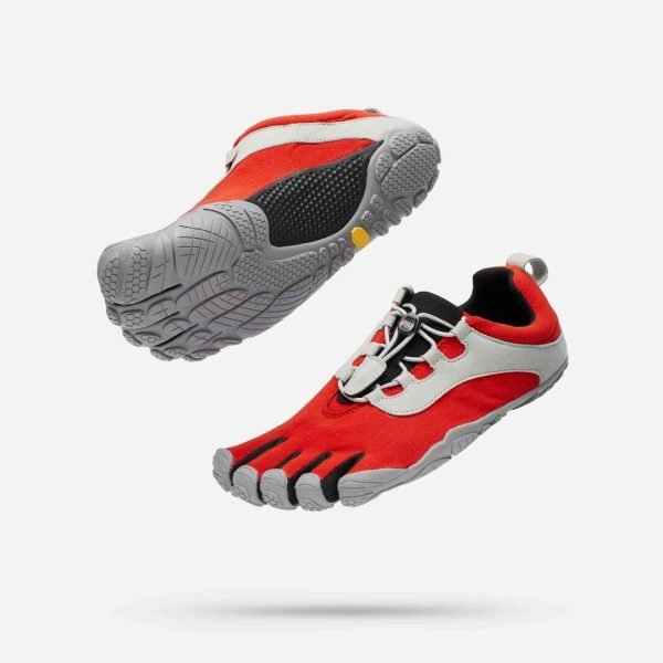 Vibram FiveFingers V-RUN Retro Minimalist Running Shoe - Red/Grey