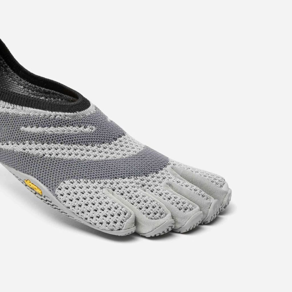 Vibram FiveFingers Womens EL-X Knit Minimalist Shoes (Grey) | Feetus