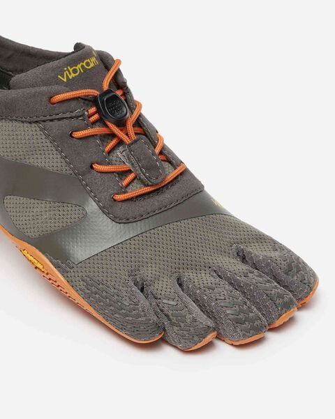 Vibram FiveFingers Womens KSO EVO Minimalist Running Shoes (Grey/Orange) - Toes