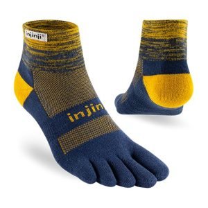 Injinji Trail Midweight Mini-Crew Running Toe Socks (Moonlit) - Dual