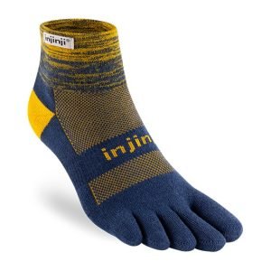 Injinji Trail Midweight Mini-Crew Running Toe Socks (Moonlit)
