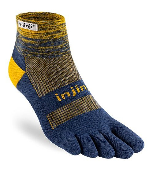 Injinji Trail Midweight Mini-Crew Running Toe Socks (Moonlit)
