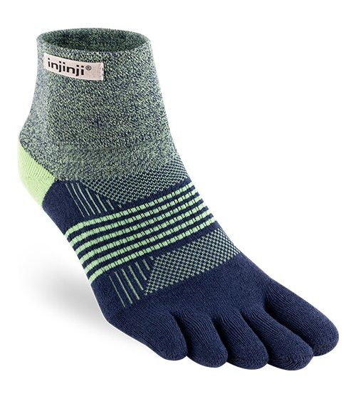 Injinji Womens Trail Midweight Mini-Crew Running Toe Socks (Stargazer)