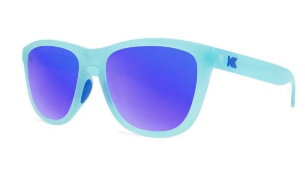 Knockaround Sunglasses - Premium Sport - Icy Blue / Moonshine - Polarised - Side