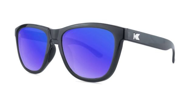 Knockaround Sunglasses - Premium Sport - Jelly Black / Moonshine - Polarised - Side