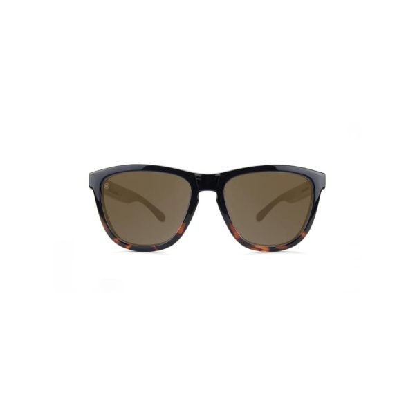 Knockaround Sunglasses - Premiums - Glossy Black/Tortoise - Polarised - Front