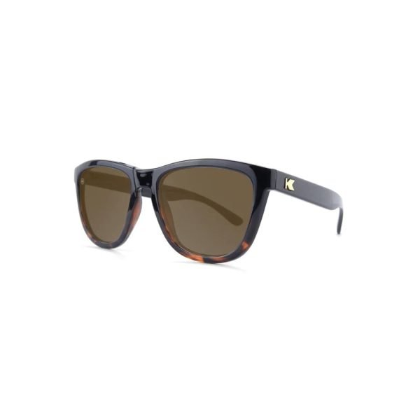 Knockaround Sunglasses - Premiums - Glossy Black/Tortoise - Polarised - Side