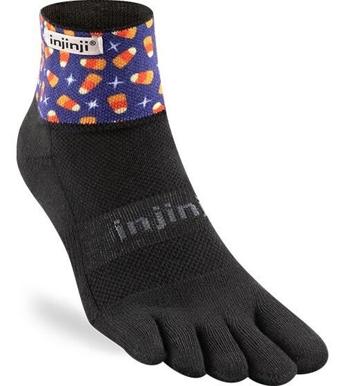Injinji Trail Midweight Mini-Crew Running Toe Socks (Sweet)