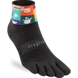 Injinji Trail Midweight Mini-Crew Running Toe Socks (Trick)