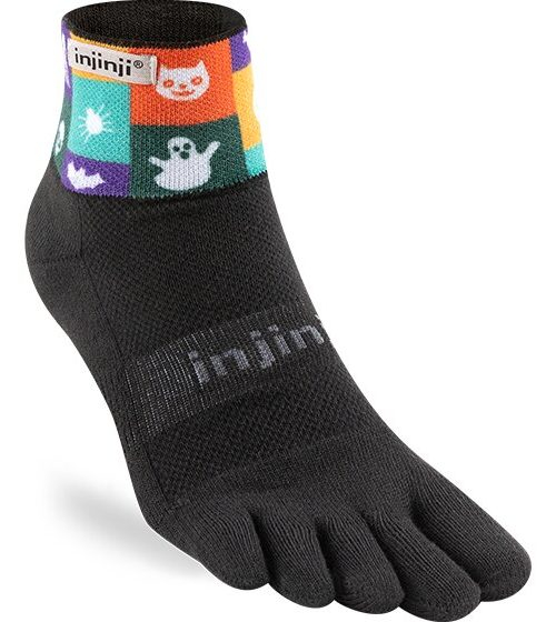 Injinji Trail Midweight Mini-Crew Running Toe Socks (Trick)