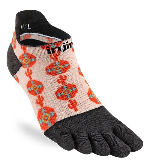 Injinji Womens RUN Lightweight No-Show Running Toe Socks (Pathfinder)