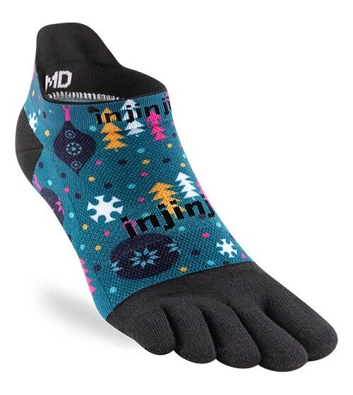 Injinji RUN Lightweight No-Show Running Toe Socks (Dazzle) - XMAS SPECIALS