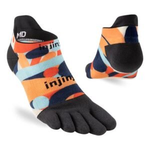 Injinji RUN Lightweight No-Show Running Toe Socks SS24 (Aster) - Dual