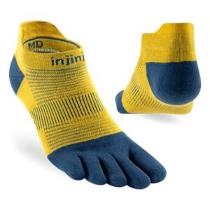 Injinji RUN Lightweight No-Show Running Toe Socks (Royal Yellow) SS24 - Dual