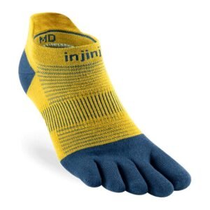 Injinji RUN Lightweight No-Show Running Toe Socks (Royal Yellow) SS24