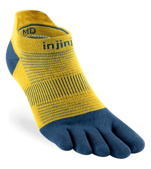 Injinji RUN Lightweight No-Show Running Toe Socks (Royal Yellow) SS24