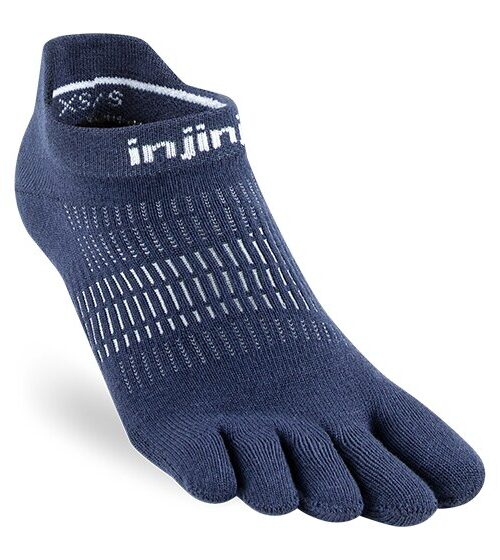 Injinji Womens RUN Lightweight No-Show Running Toe Socks SS24 (Navy)
