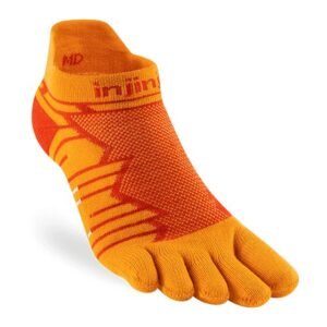 Injinji Ultra Run No-Show Running Toe Socks (Desert Orange) SS24
