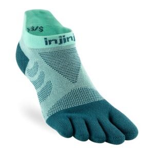 Injinji Womens Ultra Run No-Show Toe Running Socks (Glacier) SS24