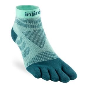 Injinji Womens Ultra Run Mini Crew Toe Running Socks (Glacier) SS24