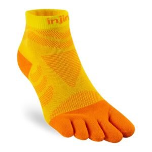 Injinji Womens Ultra Run Mini Crew Toe Running Socks (Sunflower) SS24