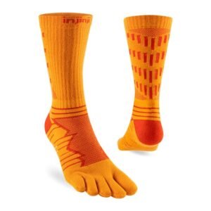 Injinji Ultra Run Crew Running Toe Socks (Desert Orange) SS24 - Dual
